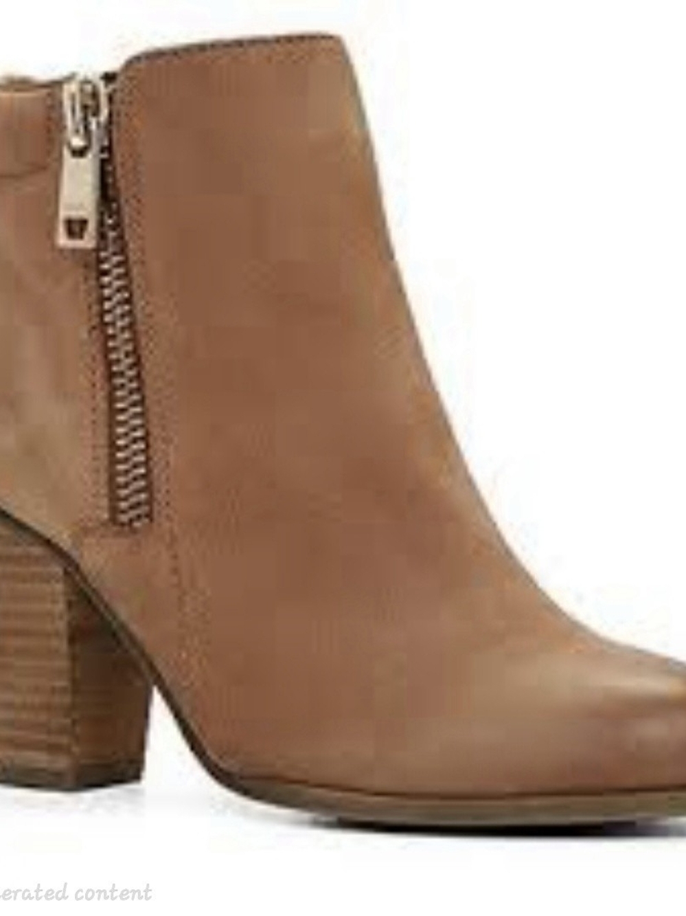 ALDO Olenalla Leather-Look Ankle Boots Brown US 7.5